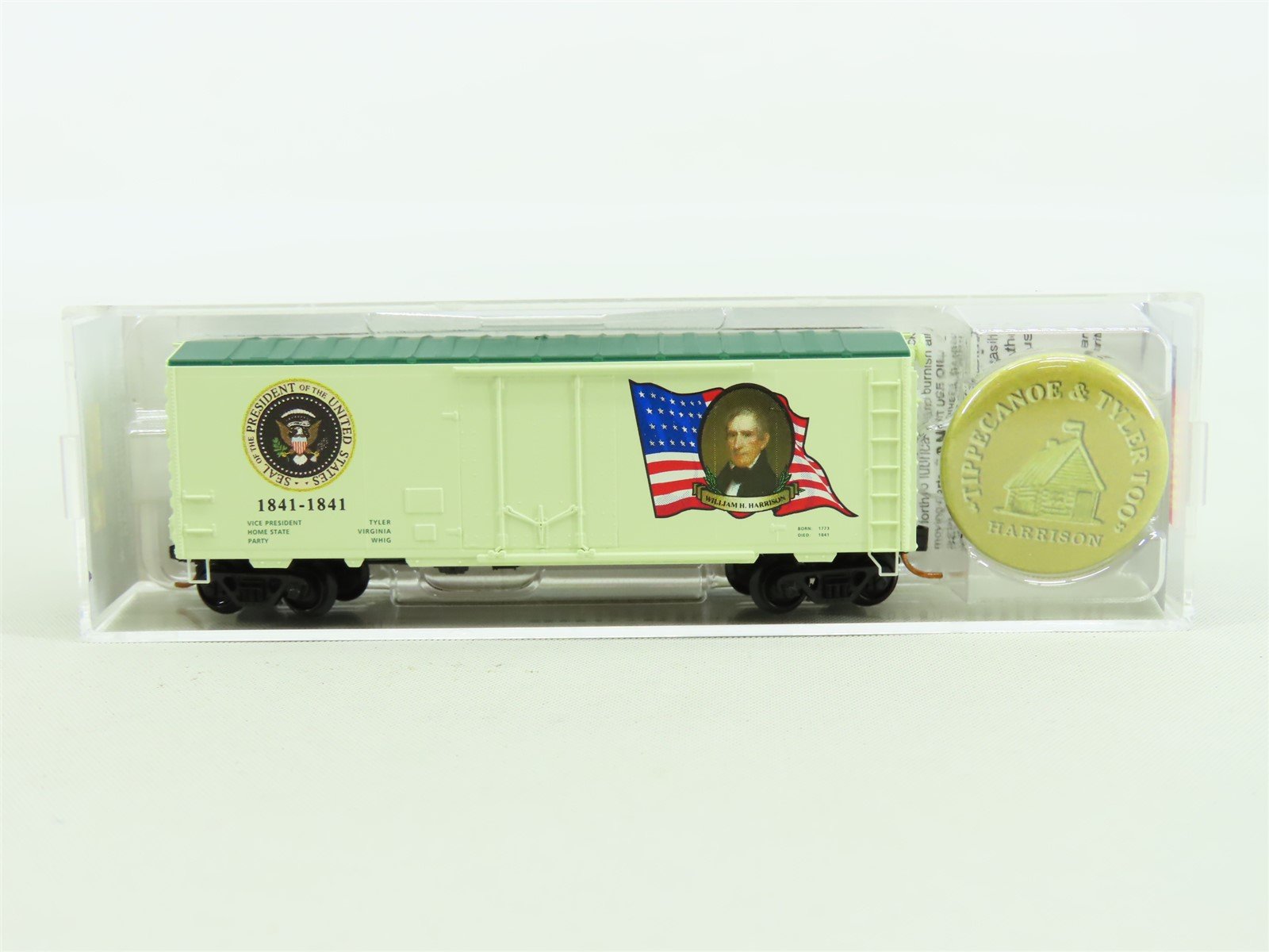 N Micro-Trains MTL #07400109 40' Presidential Box Car - William Henry Harrison