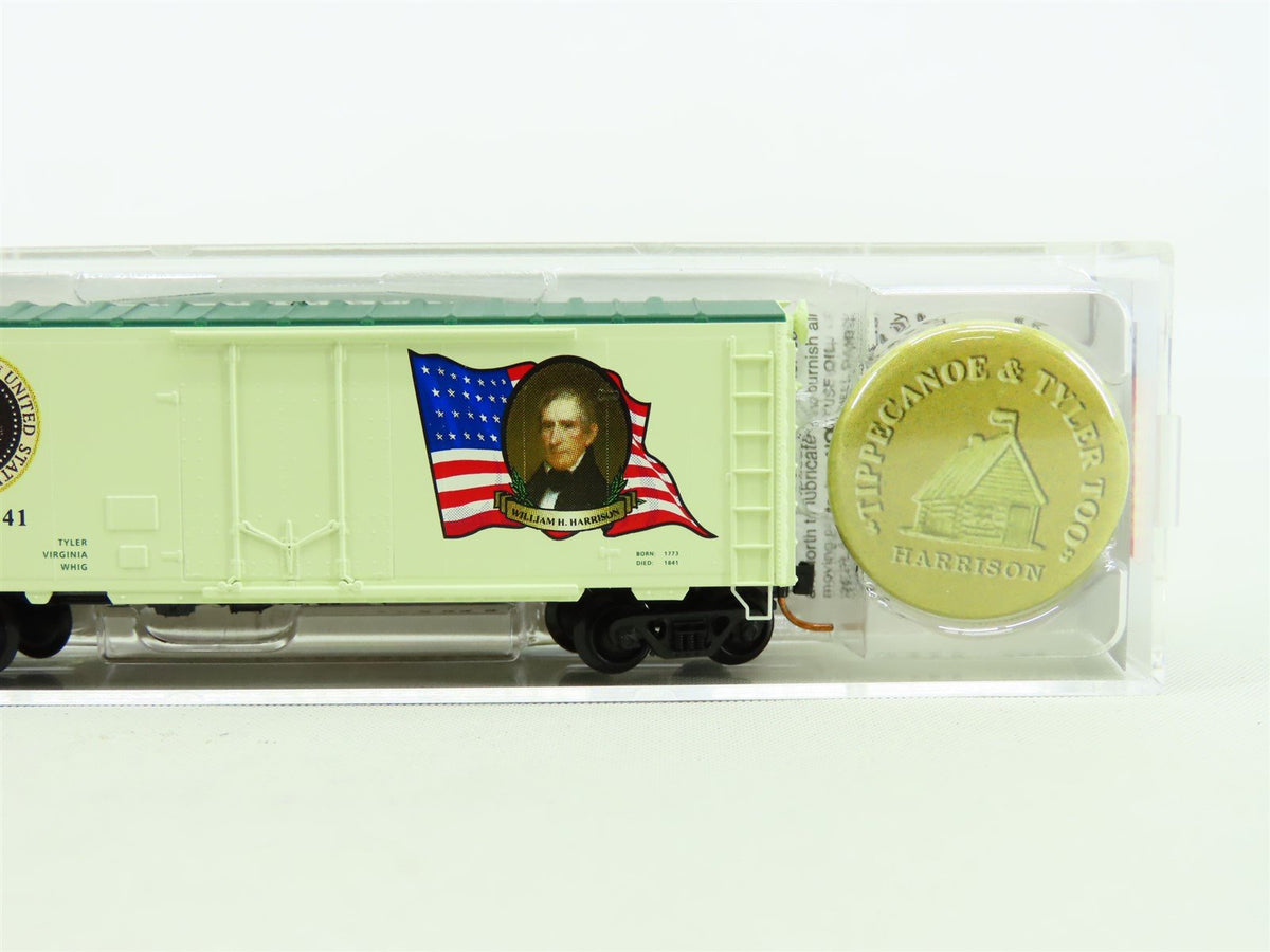 N Micro-Trains MTL #07400109 40&#39; Presidential Box Car - William Henry Harrison