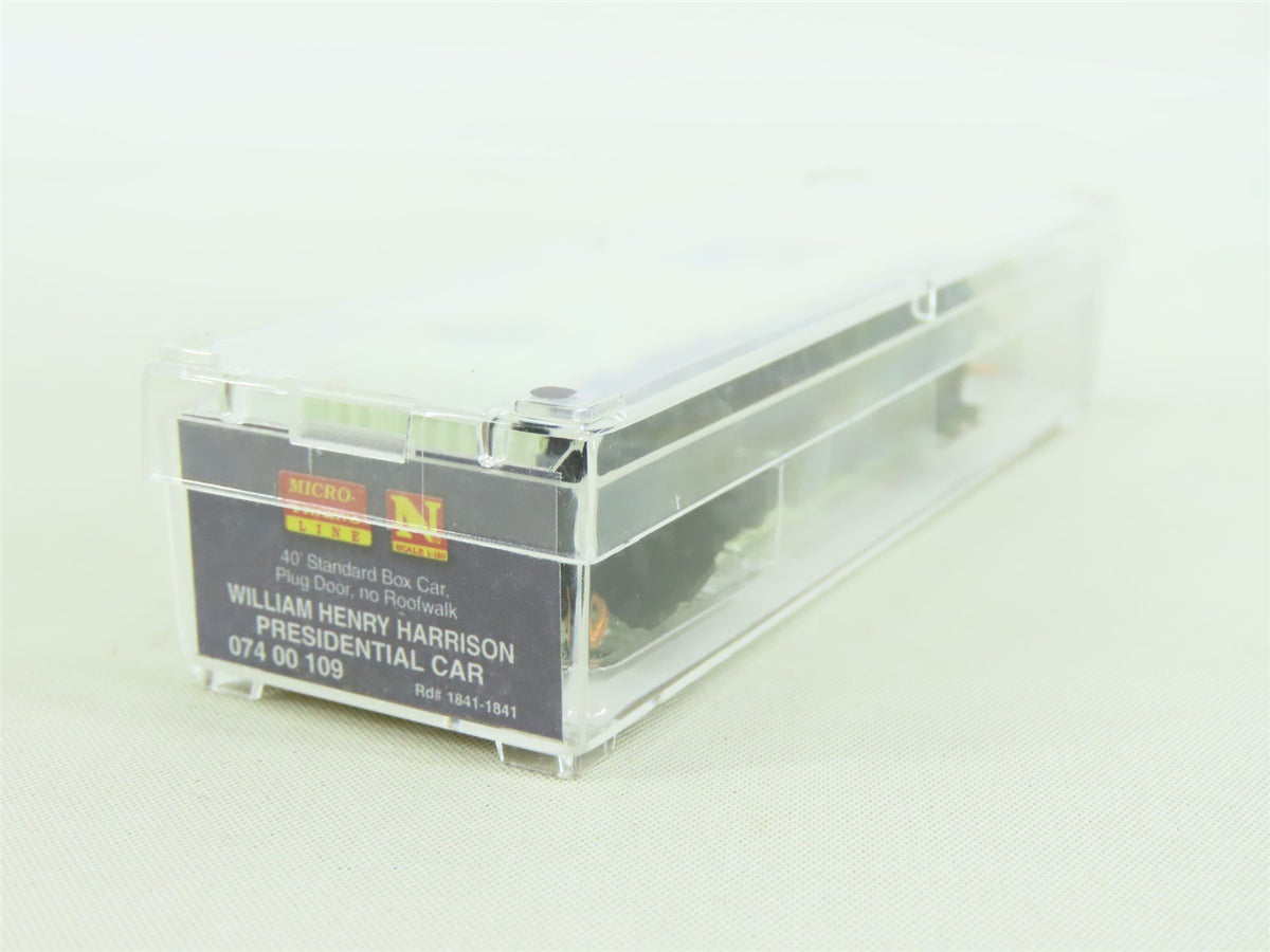 N Micro-Trains MTL #07400109 40&#39; Presidential Box Car - William Henry Harrison