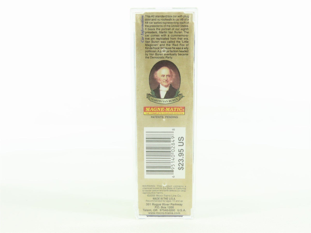 N Scale Micro-Trains MTL #07400108 40&#39; Presidential Box Car - Martin Van Buren