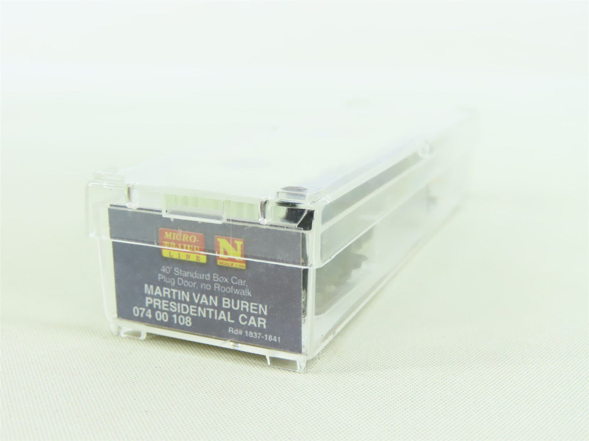 N Scale Micro-Trains MTL #07400108 40&#39; Presidential Box Car - Martin Van Buren
