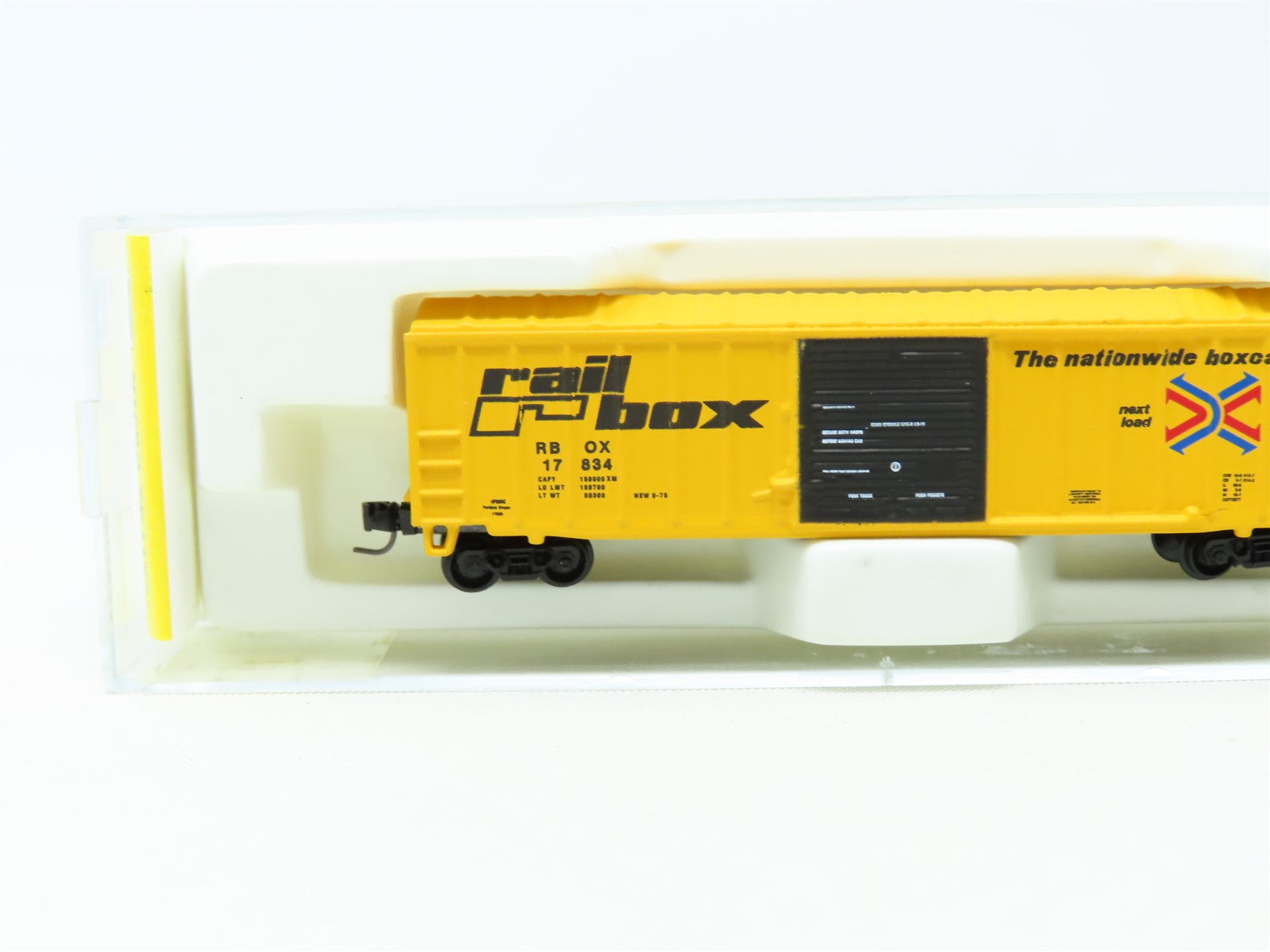 Z Scale Micro-Trains MTL Kadee 14201-2 RBOX Rail Box 50' Box Car #17834