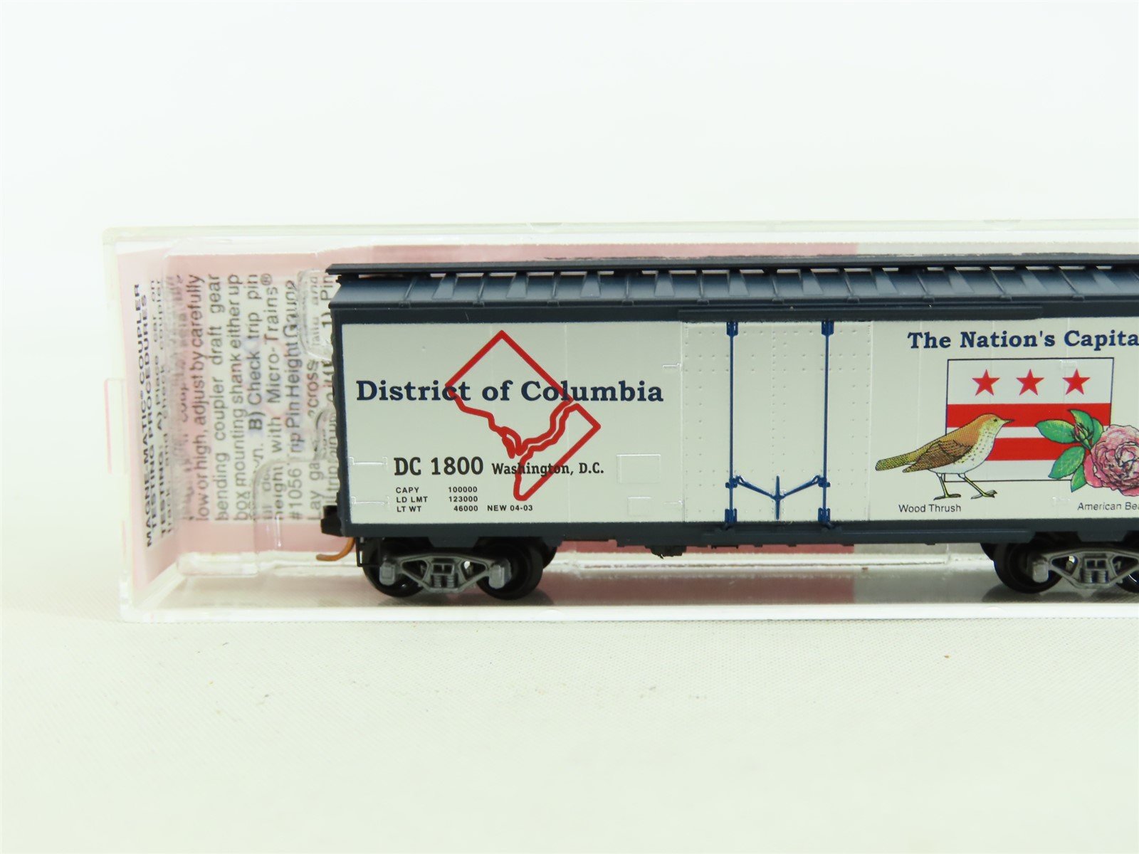 N Micro-Trains MTL NSC Special Run DC District of Columbia 40' Box Car #1800
