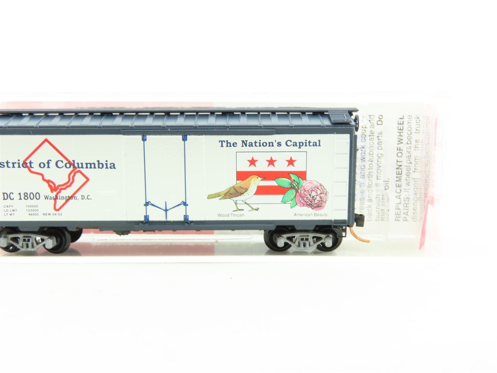N Micro-Trains MTL NSC Special Run DC District of Columbia 40' Box Car #1800