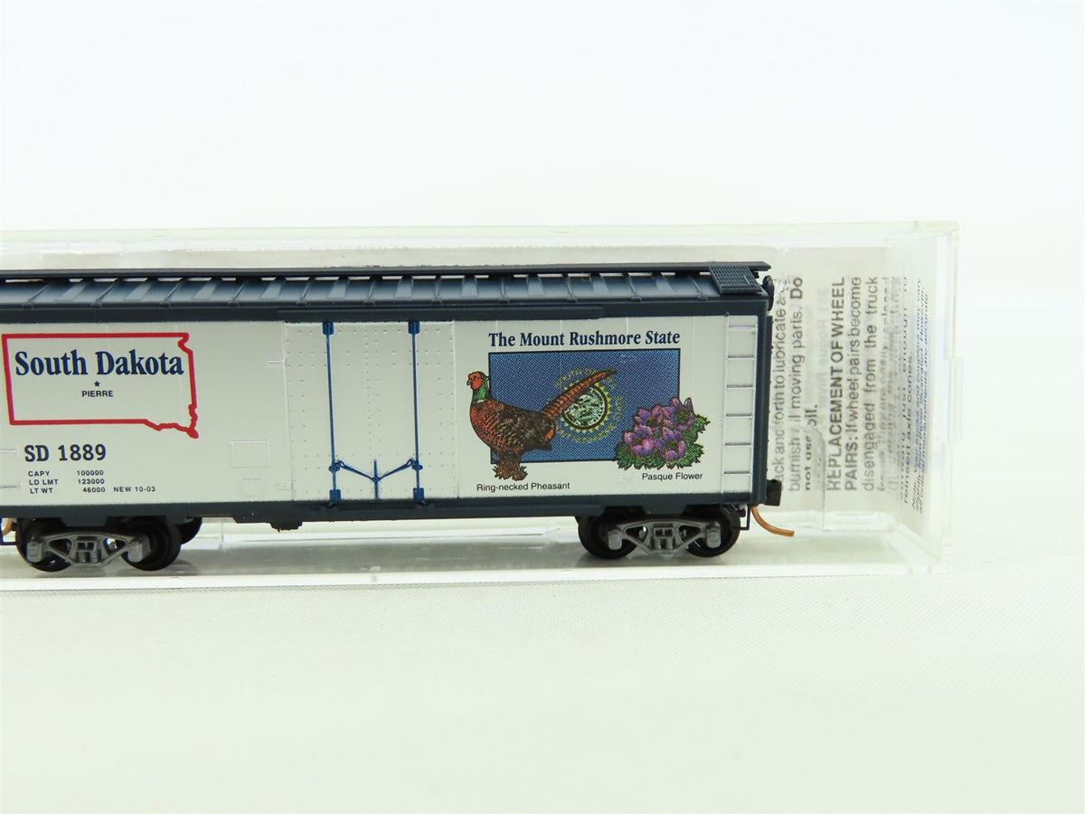 N Scale Micro-Trains MTL #21371 SD South Dakota State Car 40&#39; Box Car #1889