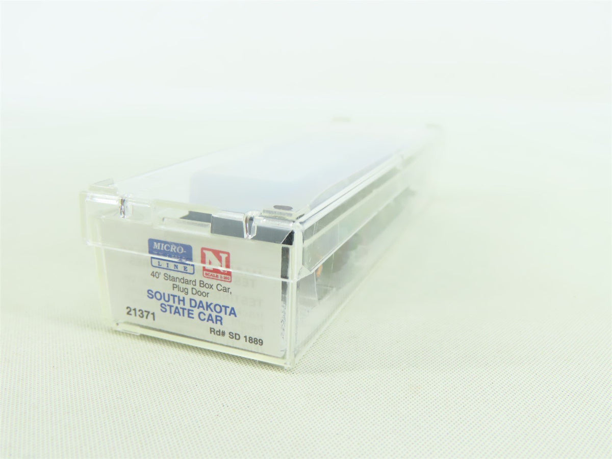 N Scale Micro-Trains MTL #21371 SD South Dakota State Car 40&#39; Box Car #1889