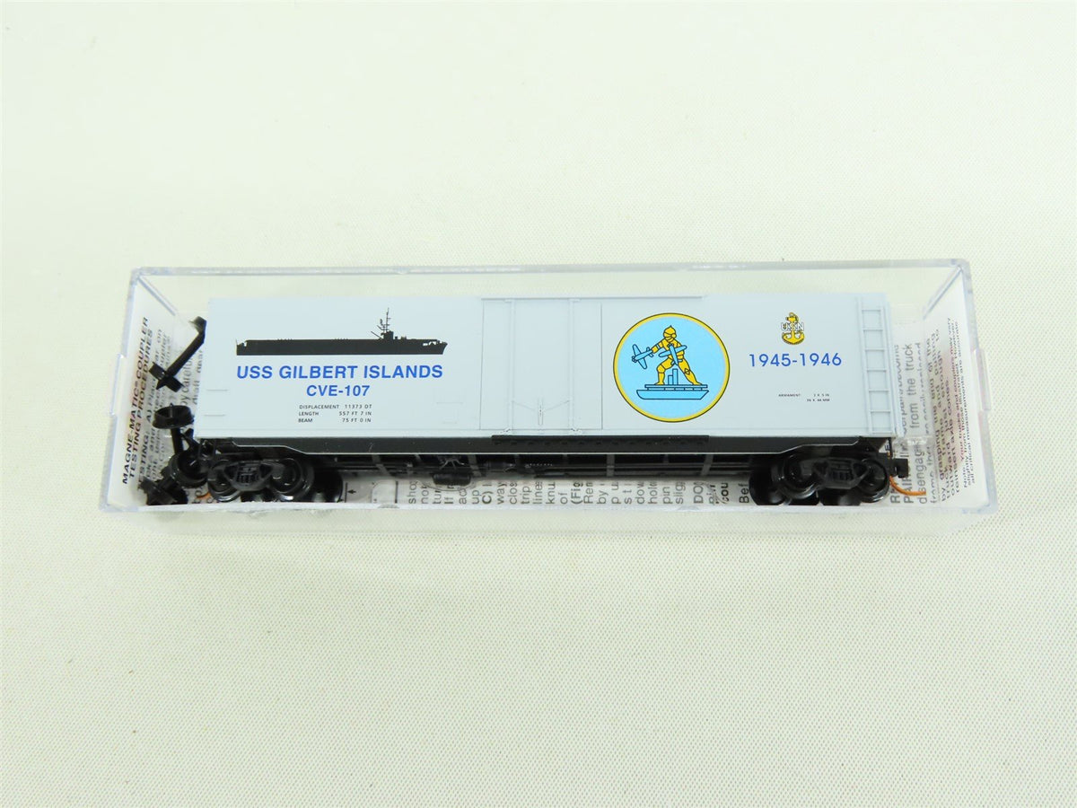 N Micro-Trains MTL #03800406 Navy Series #6 USS Gilbert Islands 50&#39; Box Car