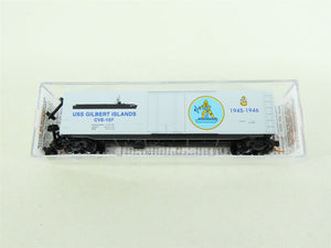 N Micro-Trains MTL #03800406 Navy Series #6 USS Gilbert Islands 50' Box Car