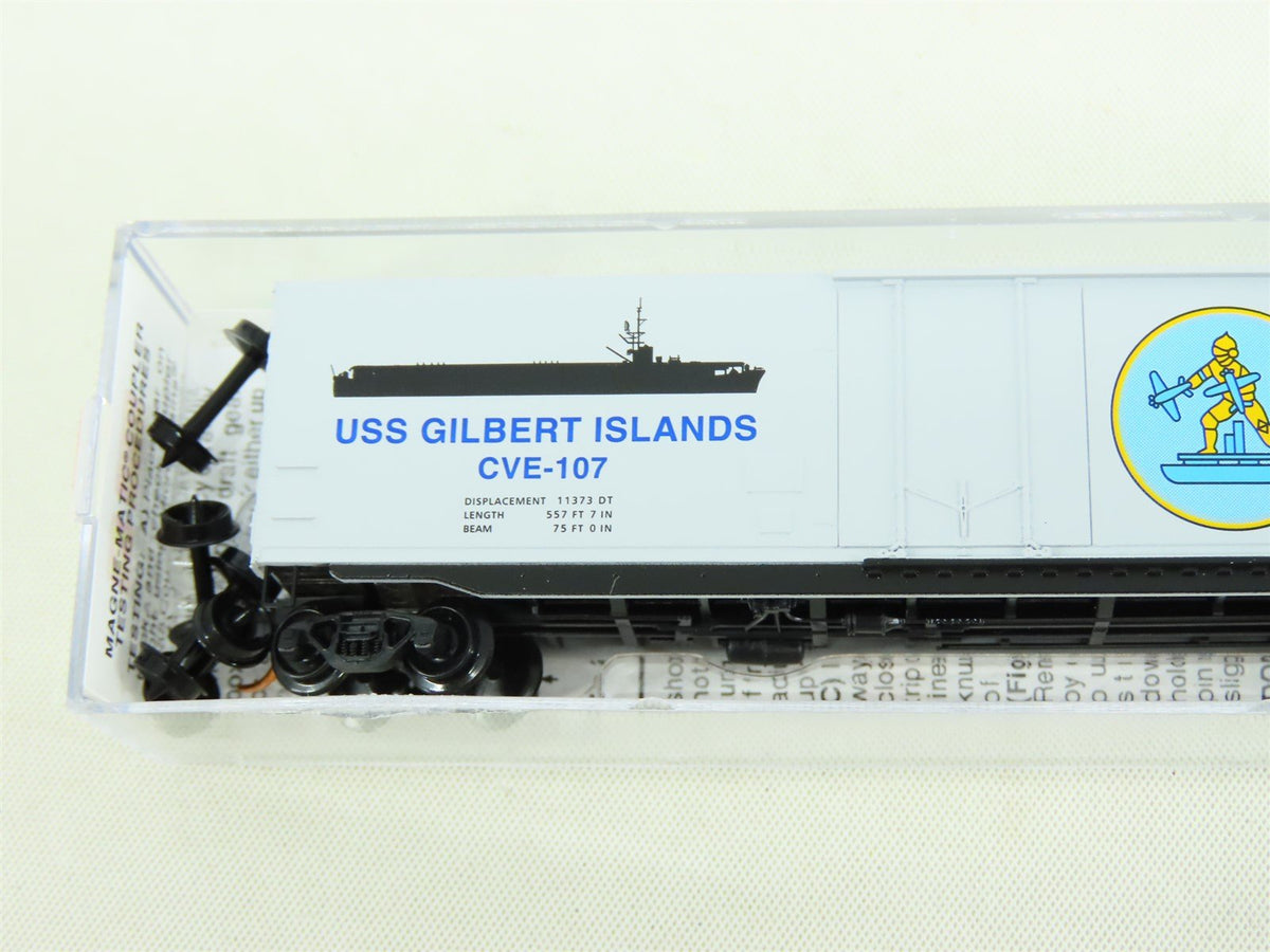 N Micro-Trains MTL #03800406 Navy Series #6 USS Gilbert Islands 50&#39; Box Car
