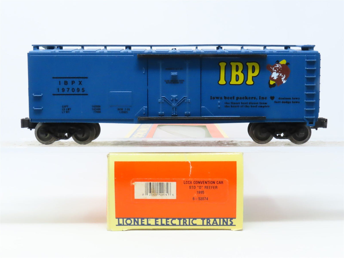 O Gauge 3-Rail Lionel 6-52074 IBPX LCCA 1995 Convention Car Reefer #197095