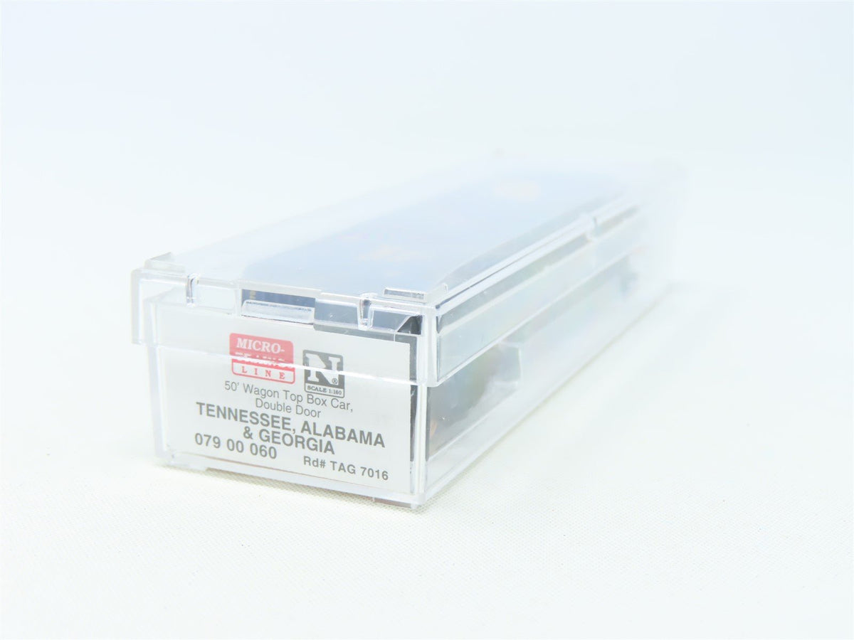 N Micro-Trains MTL #07900060 TA&amp;G Tennessee Alabama &amp; Georgia 50&#39; Box Car #7016
