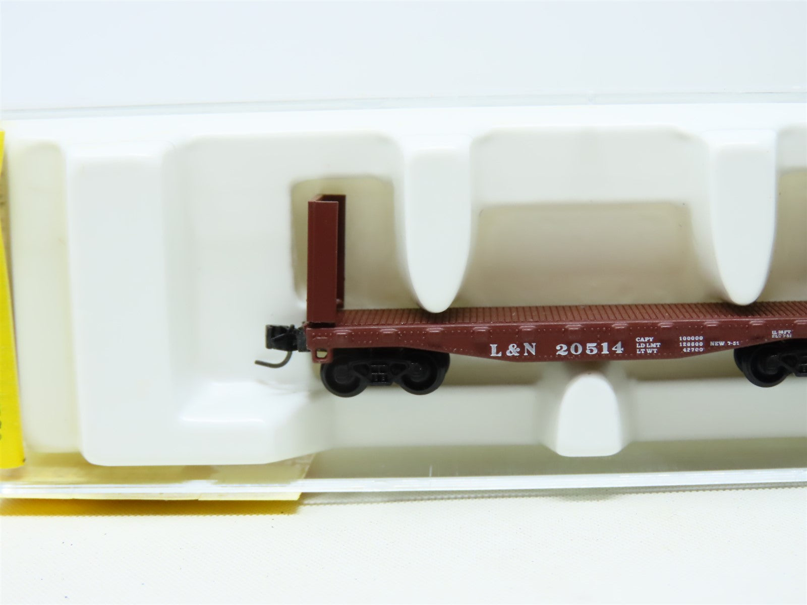 Z Scale Micro-Trains MTL Kadee 14603-2 L&N Louisville & Nashville Flat Car 20514