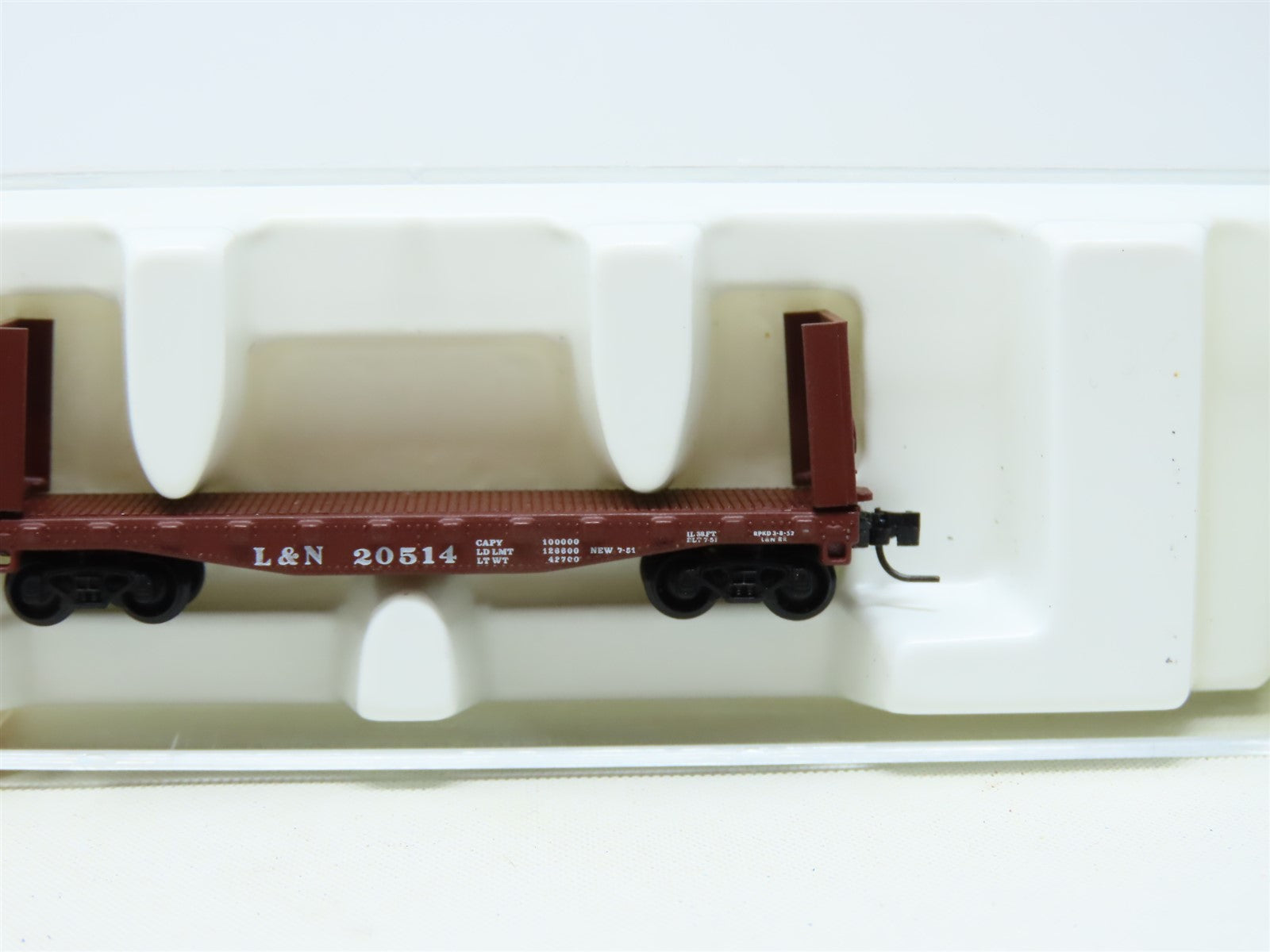 Z Scale Micro-Trains MTL Kadee 14603-2 L&N Louisville & Nashville Flat Car 20514