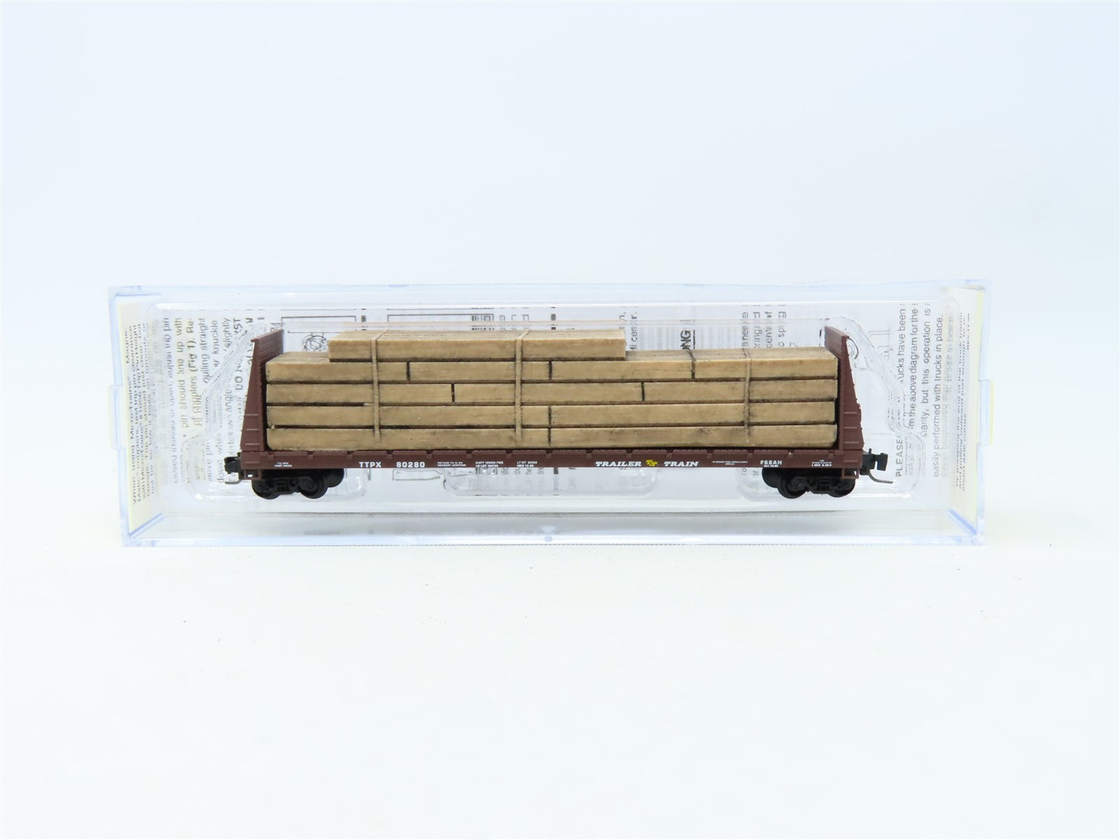 Z Scale Micro-Trains MTL 52700021 TTPX Trailer Train Bulkhead Flat Car #80280