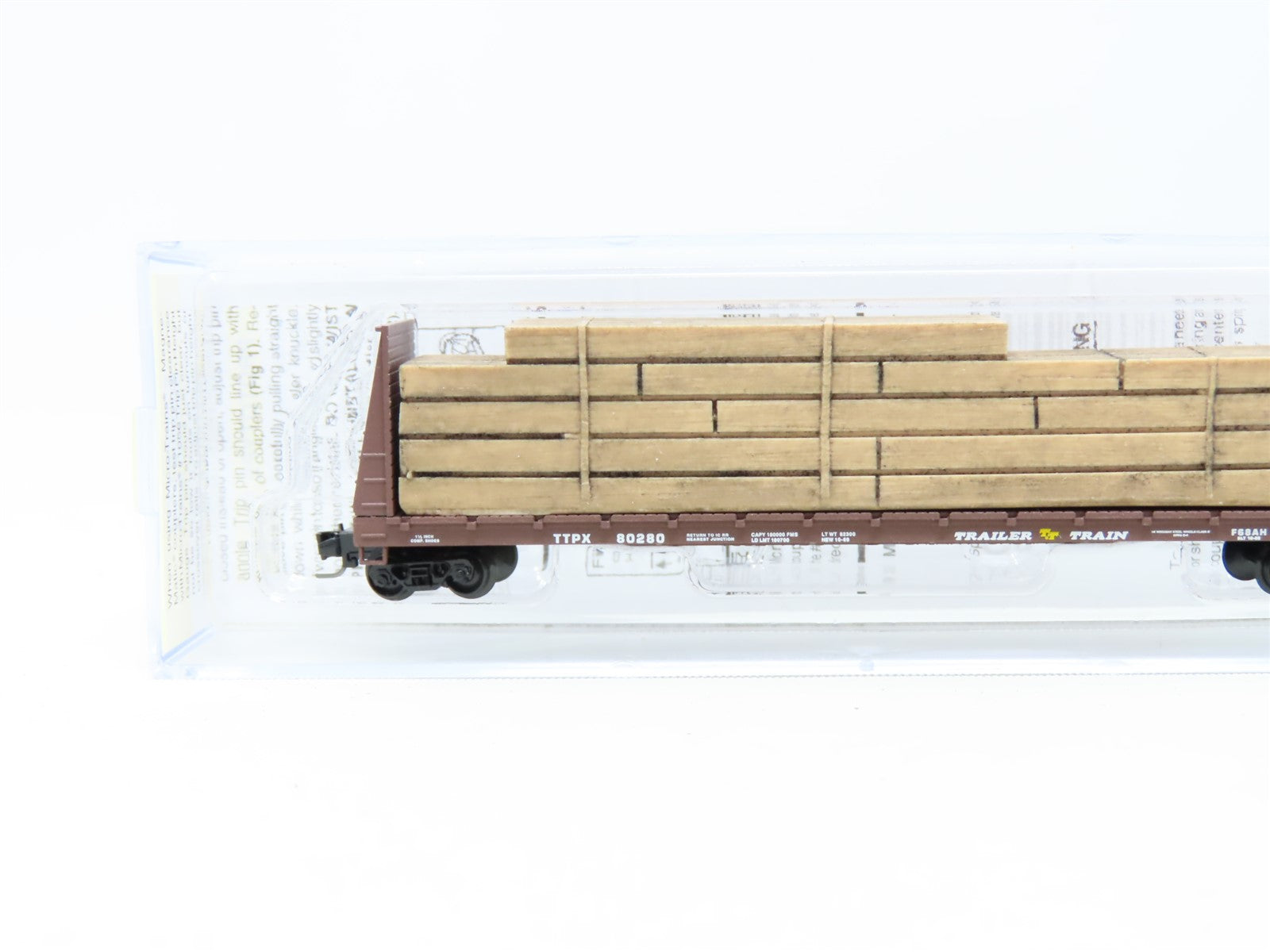 Z Scale Micro-Trains MTL 52700021 TTPX Trailer Train Bulkhead Flat Car #80280