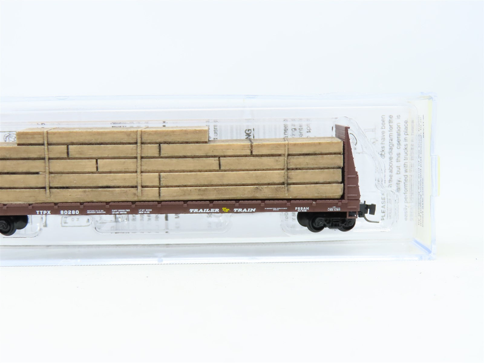 Z Scale Micro-Trains MTL 52700021 TTPX Trailer Train Bulkhead Flat Car #80280