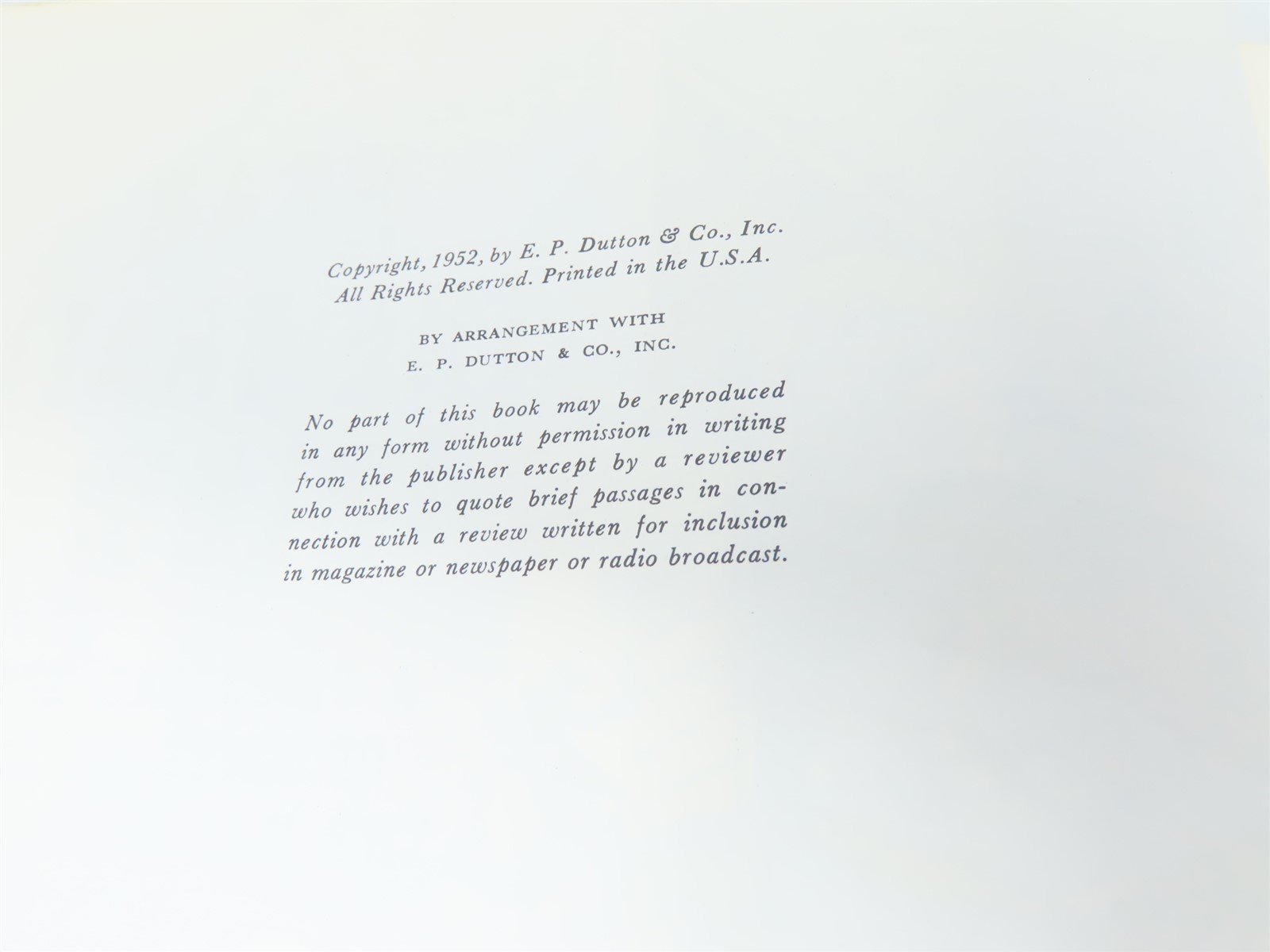 Hear The Train Blow by Lucius Beebe & Charles Clegg ©1952 HC Book