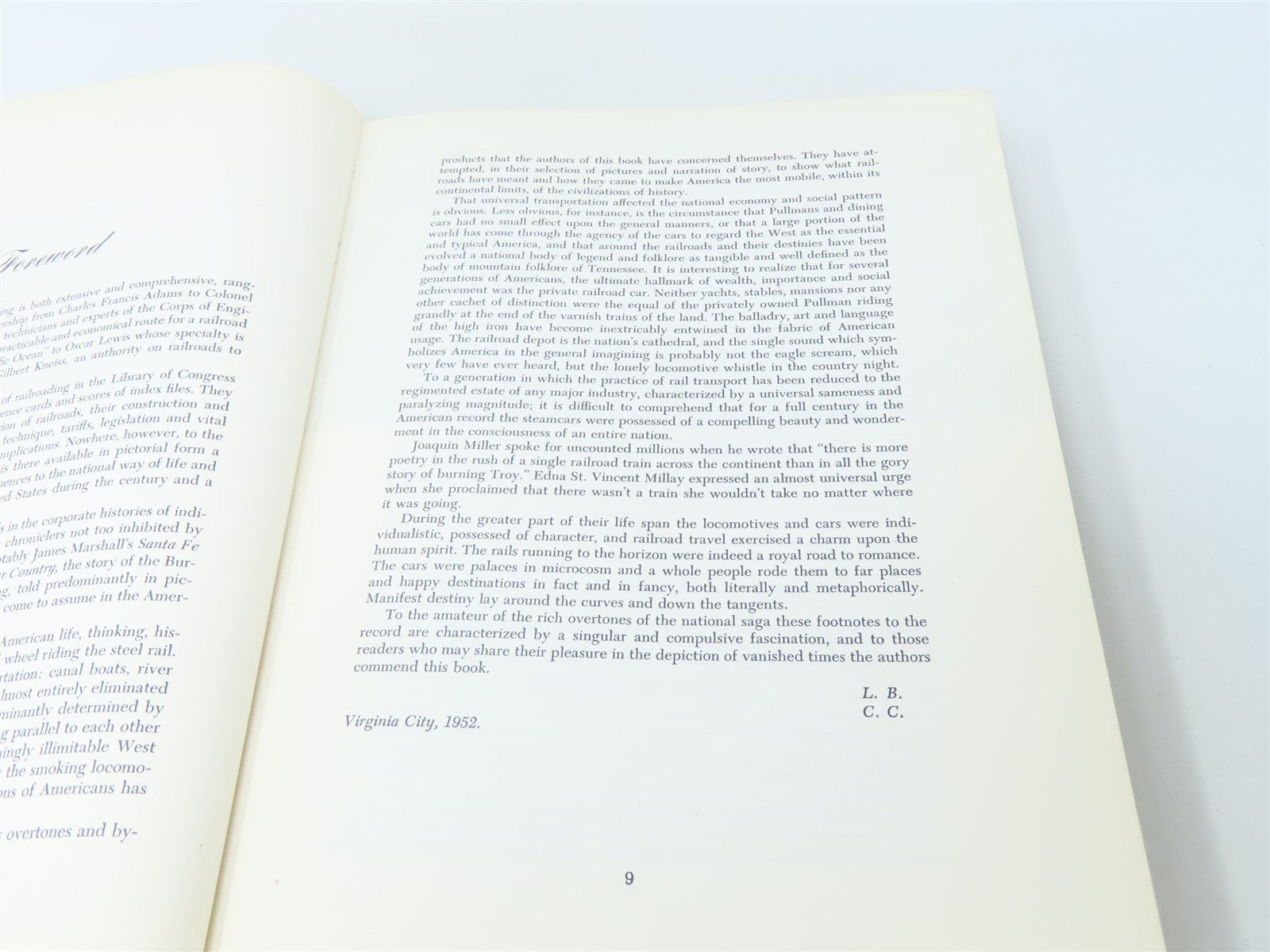 Hear The Train Blow by Lucius Beebe & Charles Clegg ©1952 HC Book