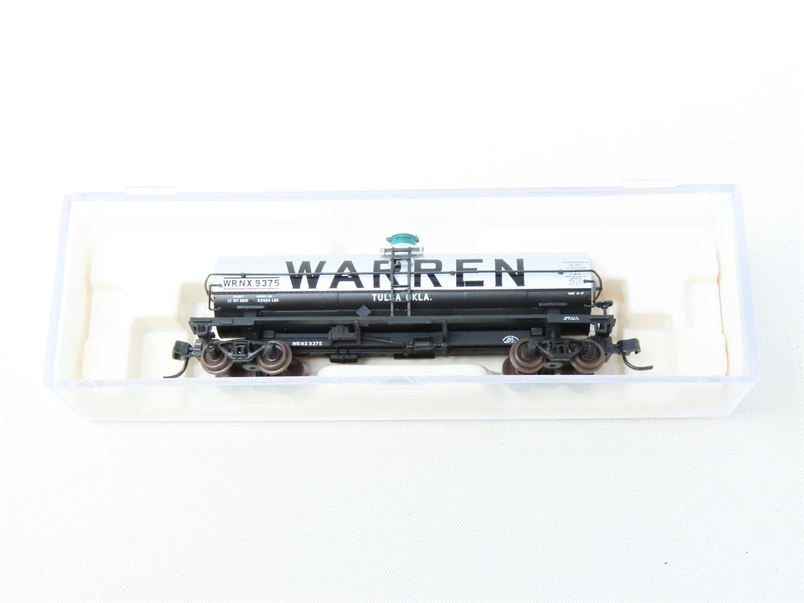 N Scale Atlas #43322 WRNX Warren Petroleum 11K Gallon Single Dome Tank Car #9375