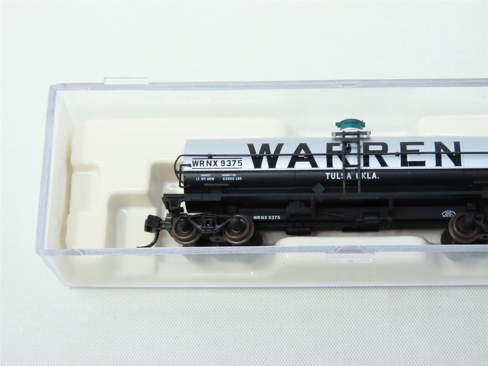 N Scale Atlas #43322 WRNX Warren Petroleum 11K Gallon Single Dome Tank Car #9375