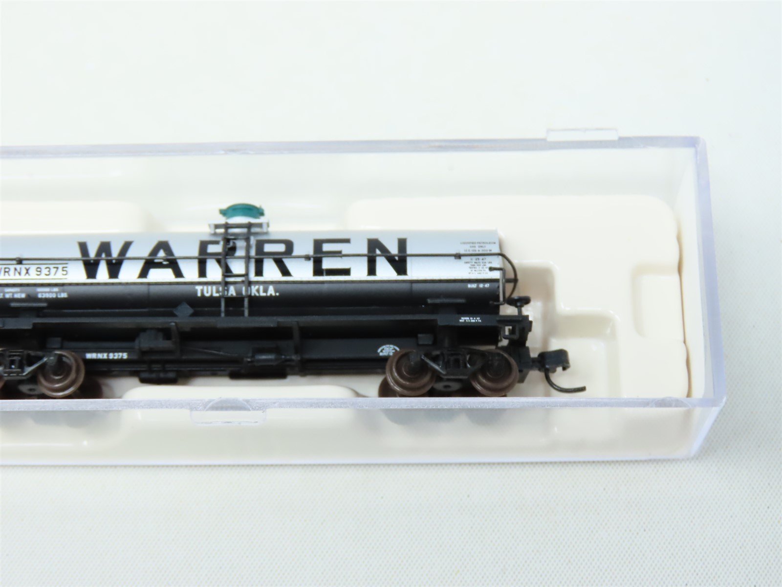 N Scale Atlas #43322 WRNX Warren Petroleum 11K Gallon Single Dome Tank Car #9375