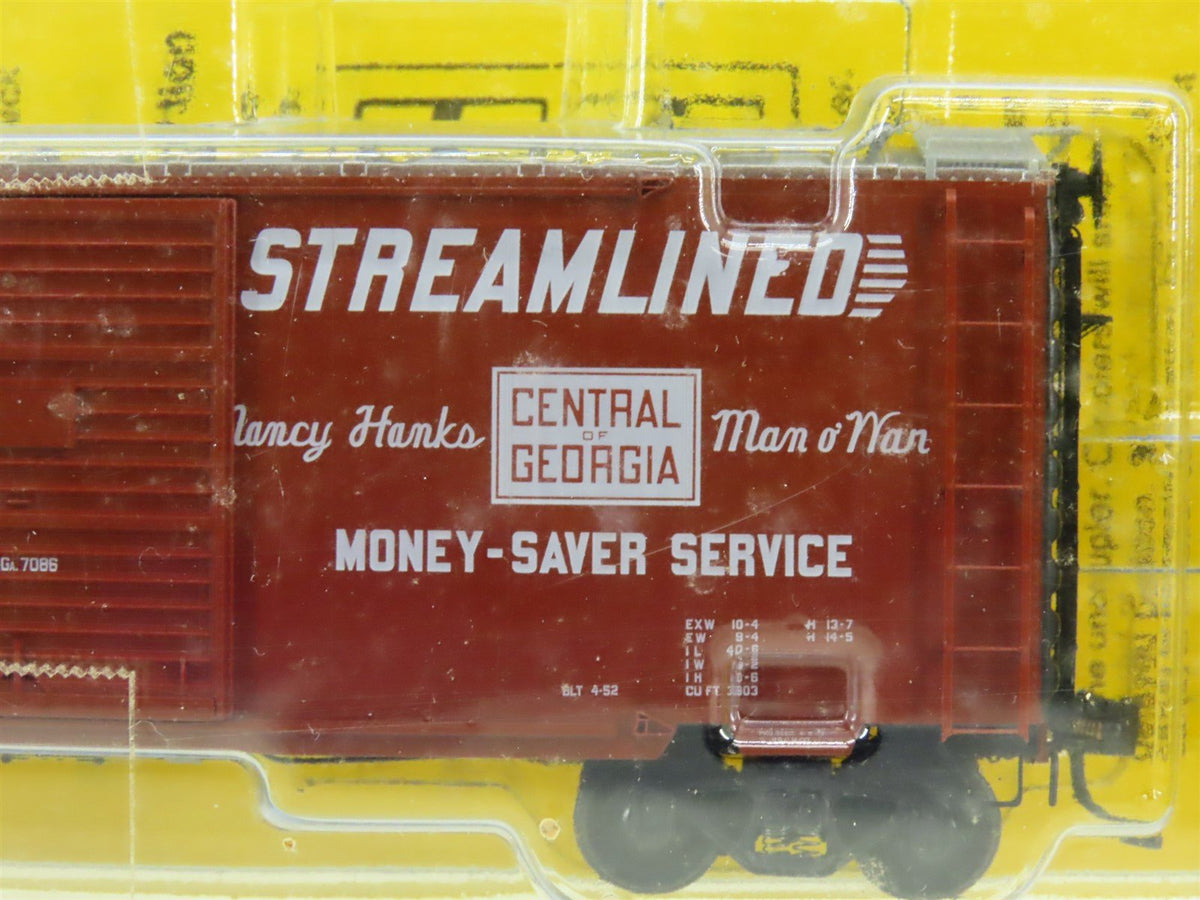 HO Scale Kadee 5104 CG Central Of Georgia &quot;Streamlined&quot; 40&#39; Box Car #7086