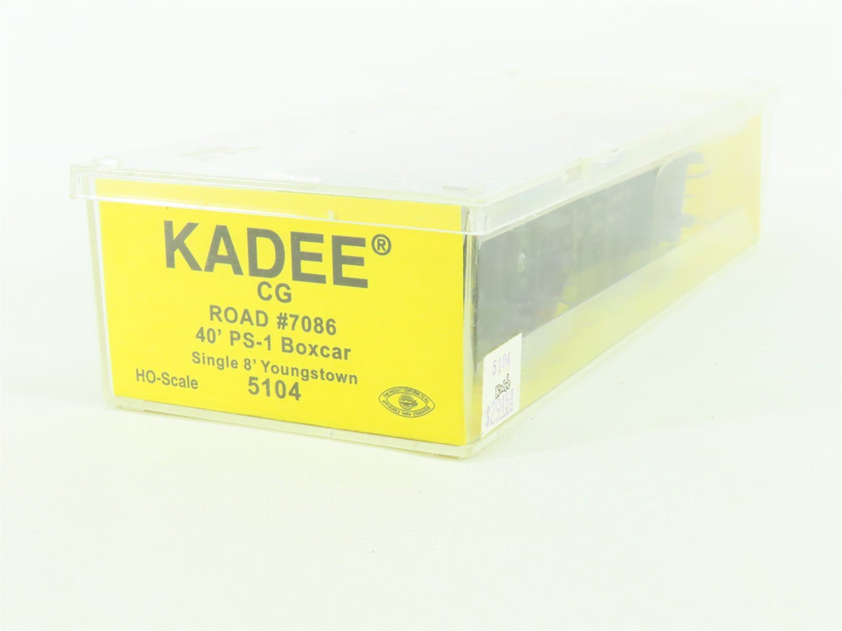 HO Scale Kadee 5104 CG Central Of Georgia &quot;Streamlined&quot; 40&#39; Box Car #7086