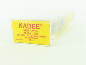 HO Scale Kadee 8611 NH New York New Haven & Hartford 2-Bay Hopper #117088
