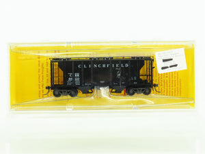 HO Scale Kadee 8310 CRR Clinchfield Railroad 2-Bay Covered Hopper #60133