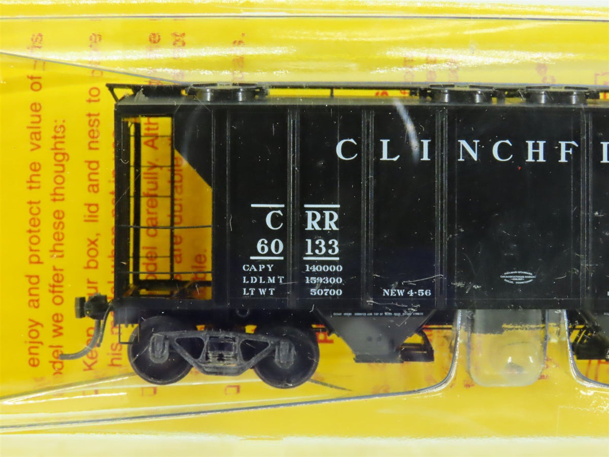 HO Scale Kadee 8310 CRR Clinchfield Railroad 2-Bay Covered Hopper #60133