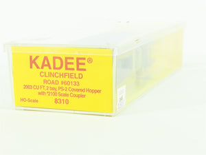 HO Scale Kadee 8310 CRR Clinchfield Railroad 2-Bay Covered Hopper #60133