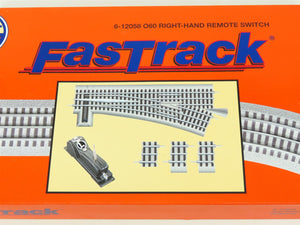 O Gauge 3-Rail Lionel FasTrack #6-12058 O60 Right-Hand Remote Switch Track