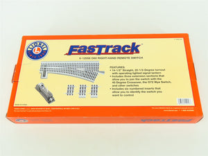 O Gauge 3-Rail Lionel FasTrack #6-12058 O60 Right-Hand Remote Switch Track