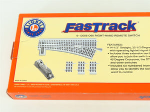 O Gauge 3-Rail Lionel FasTrack #6-12058 O60 Right-Hand Remote Switch Track