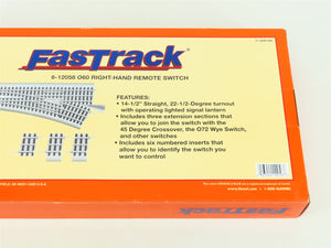 O Gauge 3-Rail Lionel FasTrack #6-12058 O60 Right-Hand Remote Switch Track