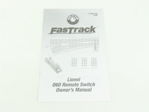 O Gauge 3-Rail Lionel FasTrack #6-12058 O60 Right-Hand Remote Switch Track