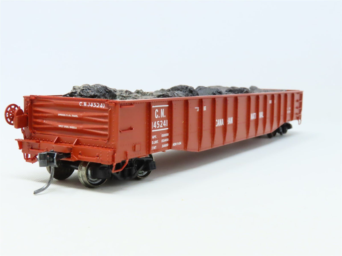 HO Scale Proto 2000 CN Canadian National 52&#39; Gondola #145241 w/Custom Load