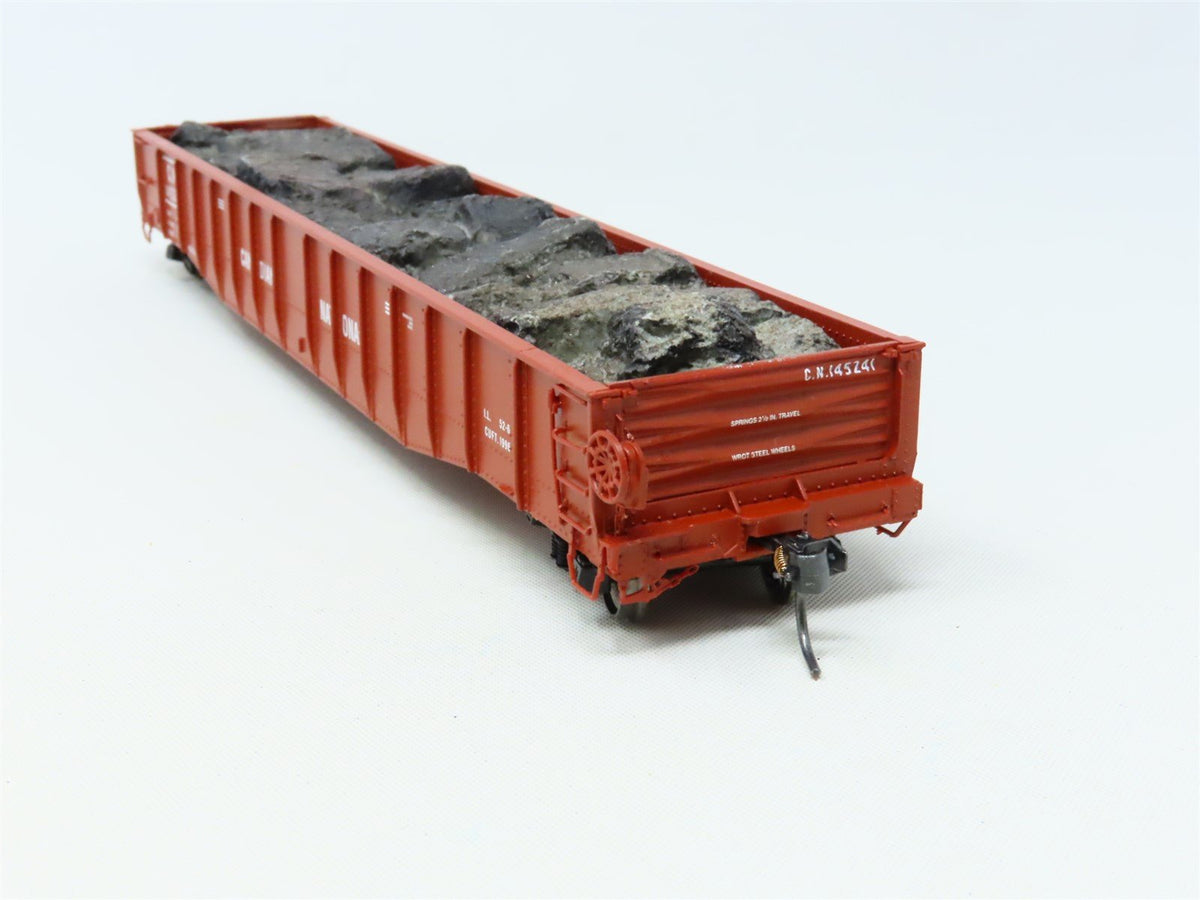 HO Scale Proto 2000 CN Canadian National 52&#39; Gondola #145241 w/Custom Load