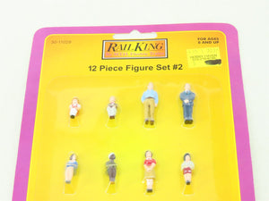 O 1/48 Scale MTH RailKing #30-11029 12 Piece Passenger Figure Set #2