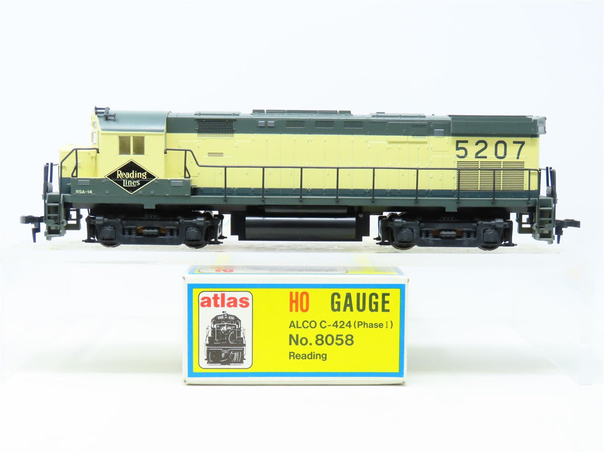 HO Scale Atlas/KATO 8058 RDG Reading ALCO C-424 Ph. 1 Diesel Locomotive #5207