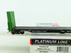 HO Walthers Platinum Line 932-40073 DWC Duluth Winnipeg Pacific Flat Car #605479