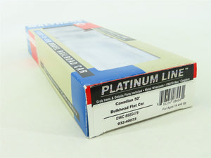 HO Walthers Platinum Line 932-40073 DWC Duluth Winnipeg Pacific Flat Car #605479