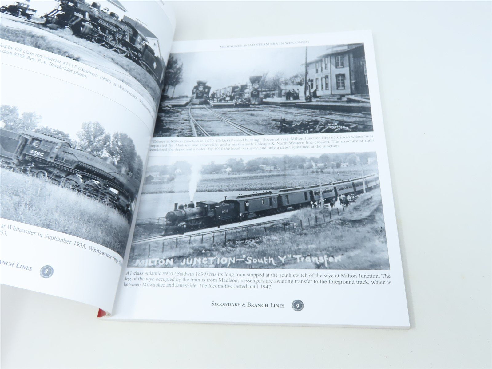 Milwaukee Road Steam Era in Wisconsin Vol. 2 by Thomas E Burg ©2013 SC Book