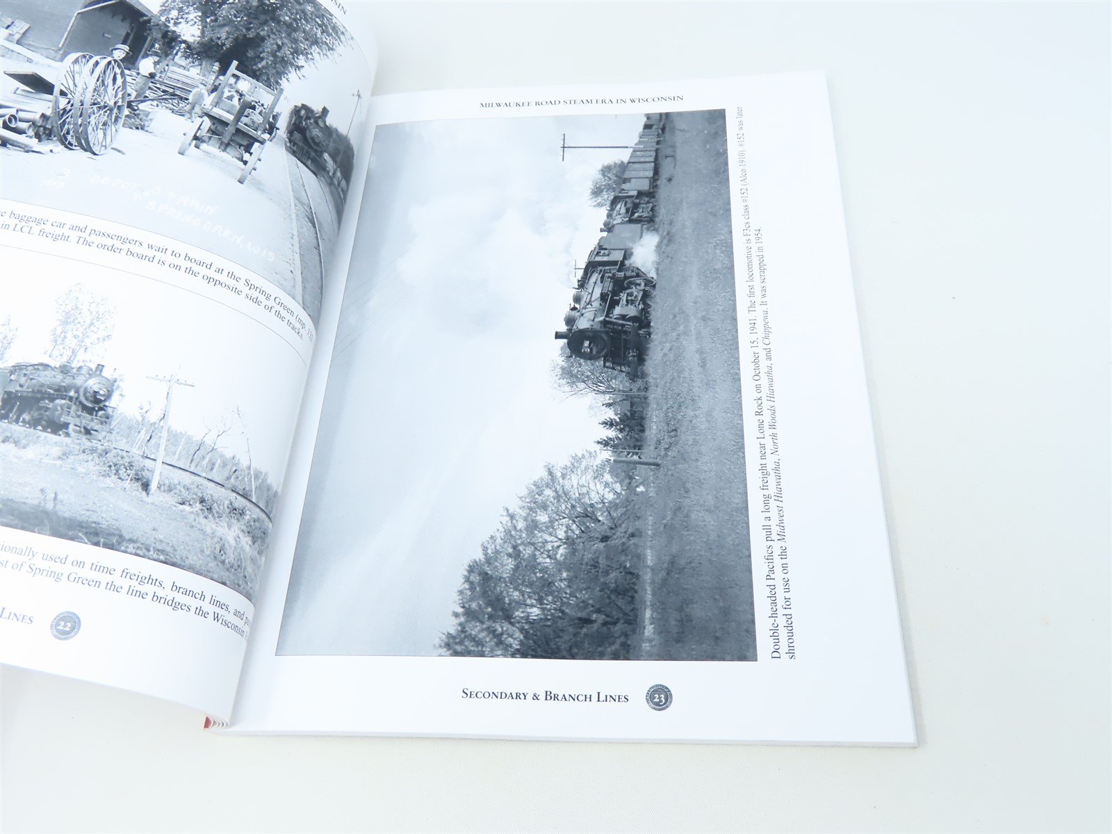 Milwaukee Road Steam Era in Wisconsin Vol. 2 by Thomas E Burg ©2013 SC Book