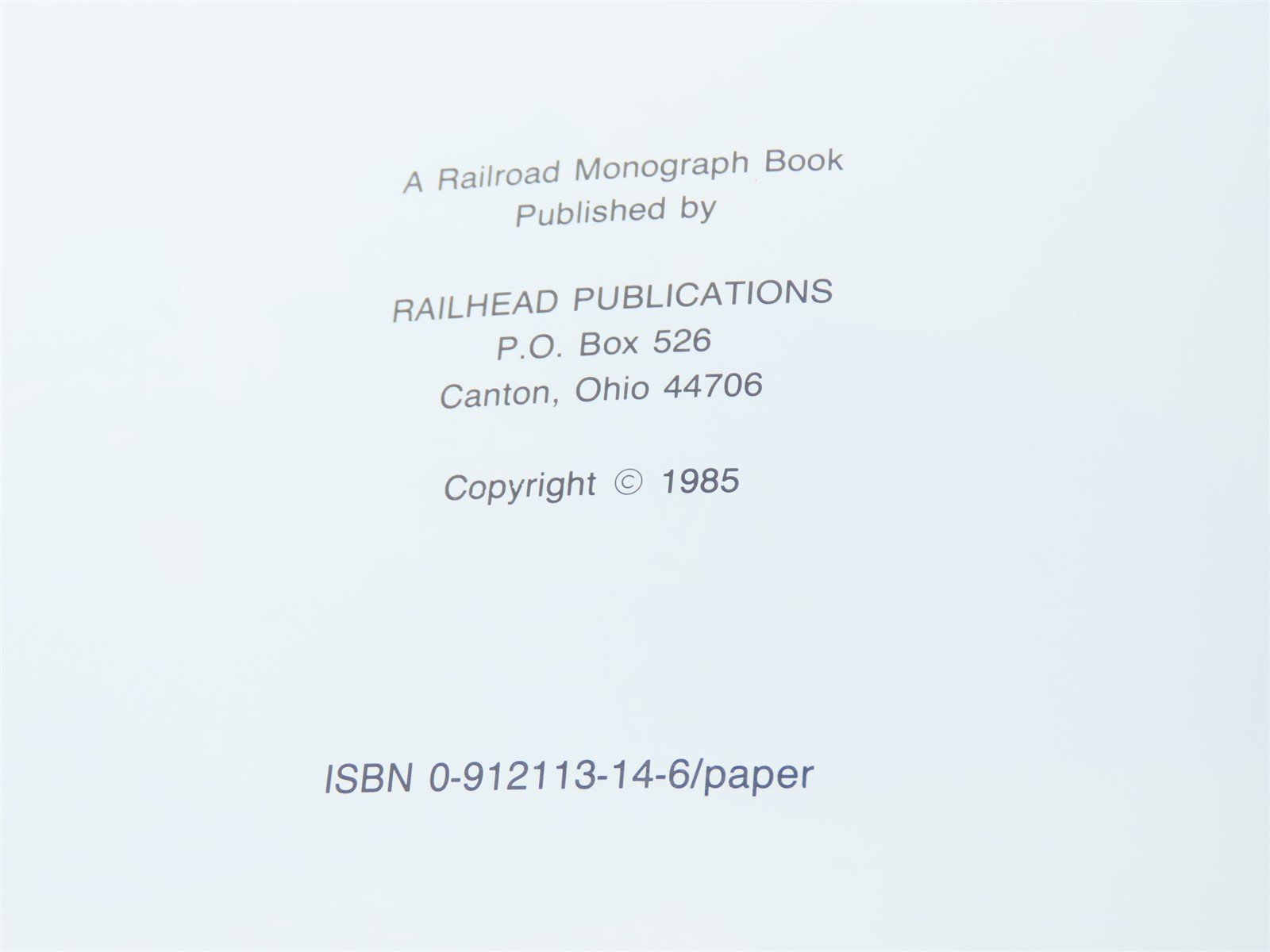 Brazilian Steam Album, Vol. 1 by C Hahmann & C S Small ©1985 SC Book