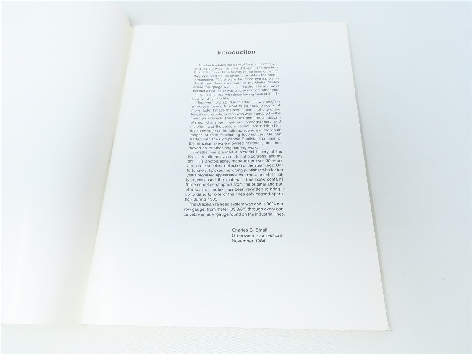 Brazilian Steam Album, Vol. 1 by C Hahmann & C S Small ©1985 SC Book