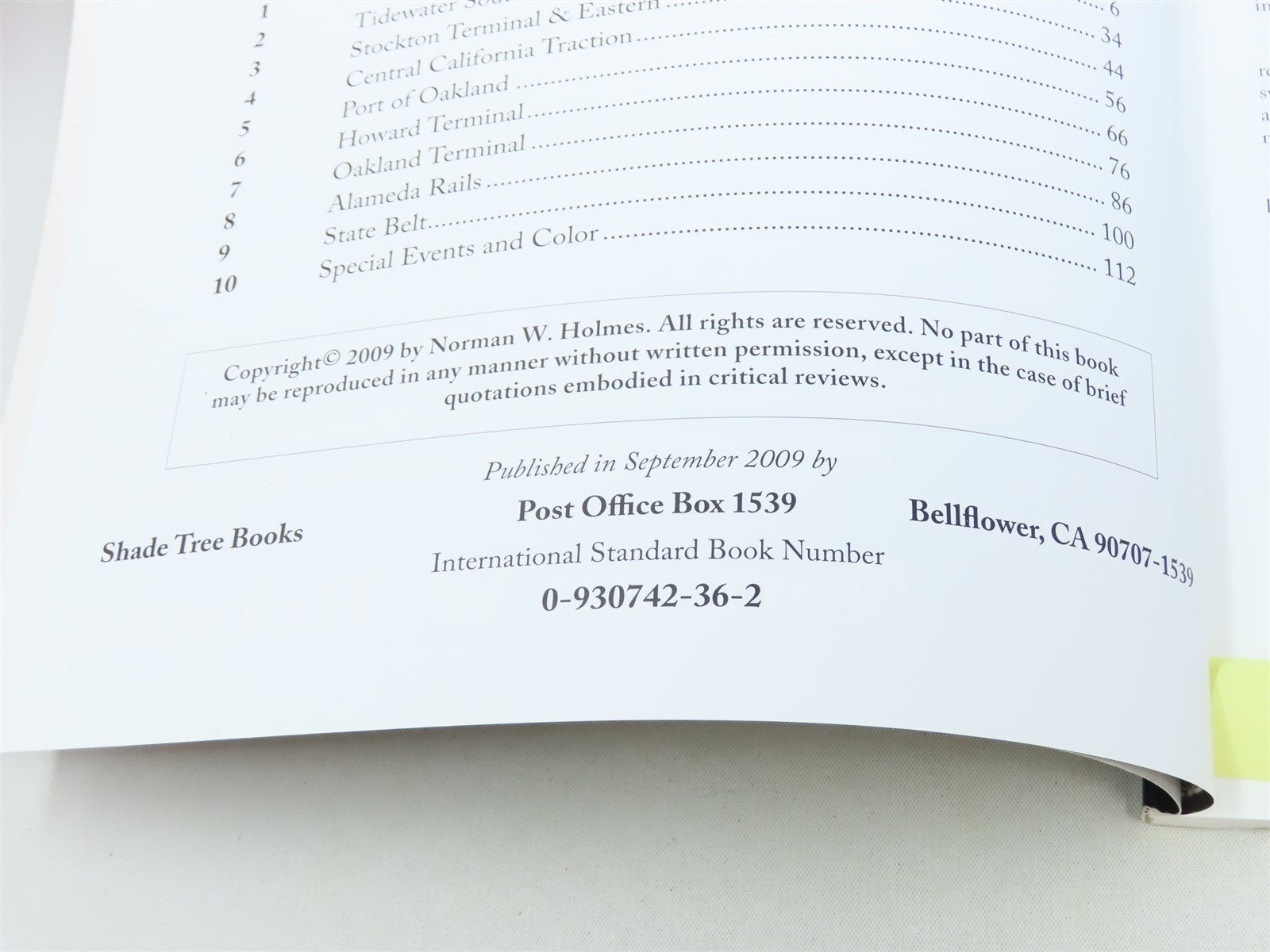 California's Tidewater Shortlines by Norman W Holmes ©2009 SC Book-Signed