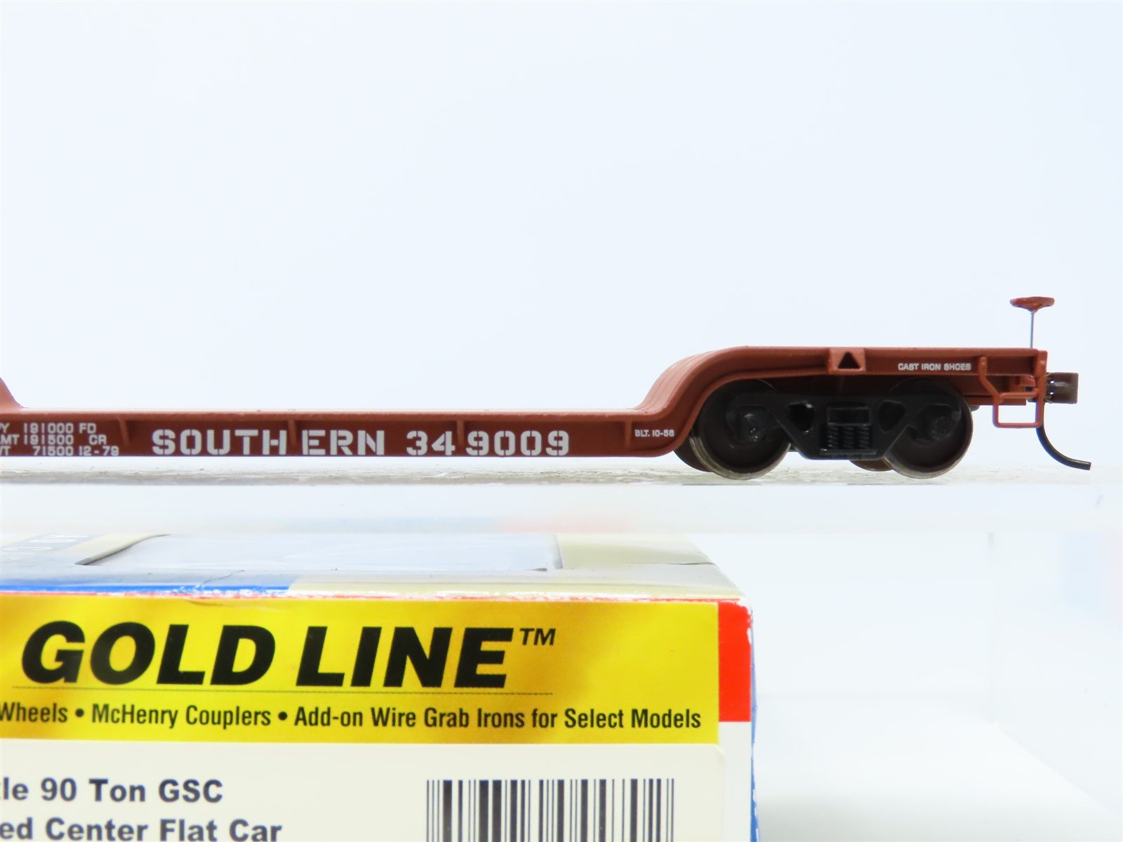 HO Walthers Gold Line 932-7891 SOU Southern Depressed-Center Flat Car #349009