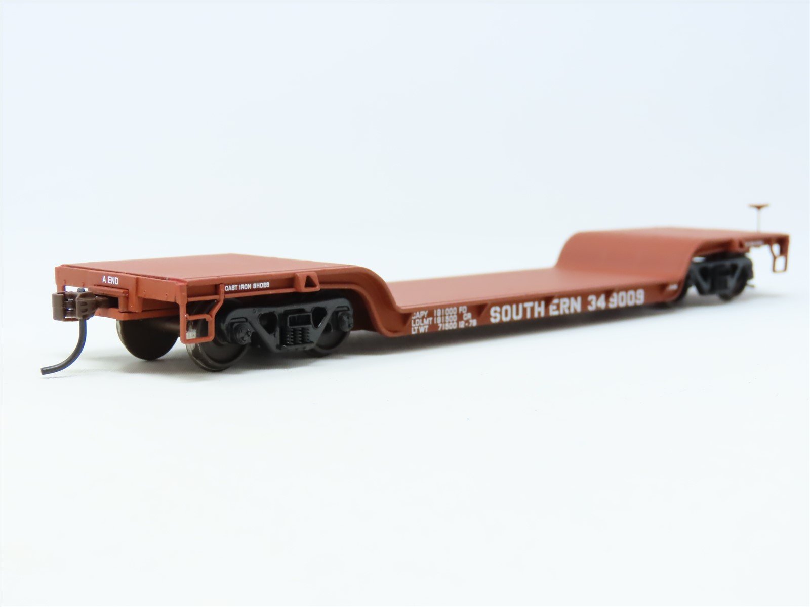 HO Walthers Gold Line 932-7891 SOU Southern Depressed-Center Flat Car #349009