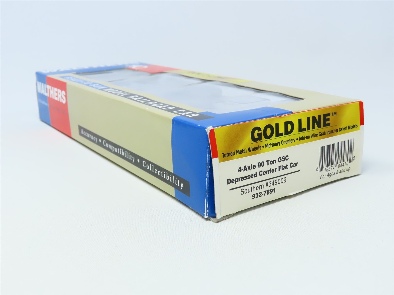 HO Walthers Gold Line 932-7891 SOU Southern Depressed-Center Flat Car #349009